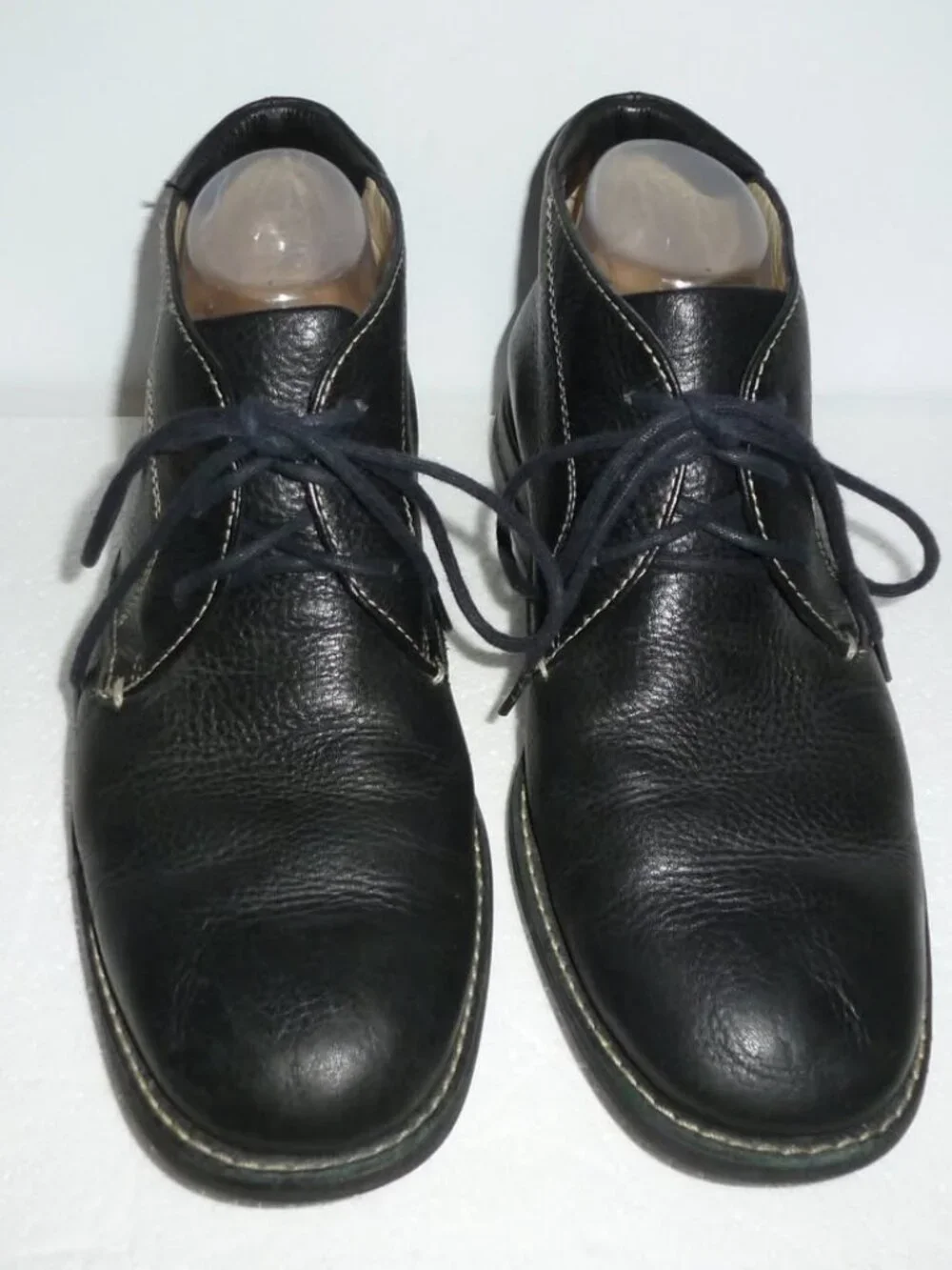 Johnston and Murphy Men's Black Leather Ankle Boots - Size 8.5 M